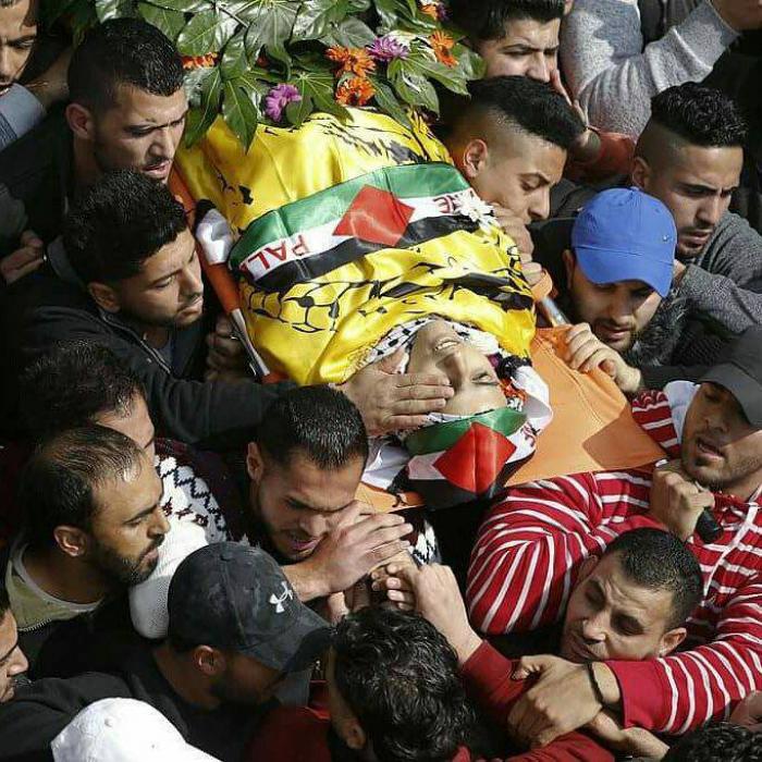 شهيد برصاص الإحتلال الصهيونى فى مخيم الجلزون شمال رام الله