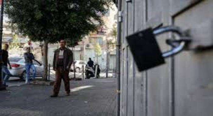 الاضراب العام يعم أراضي عام 48 ردا على مجزرة الاحتلال في غزة