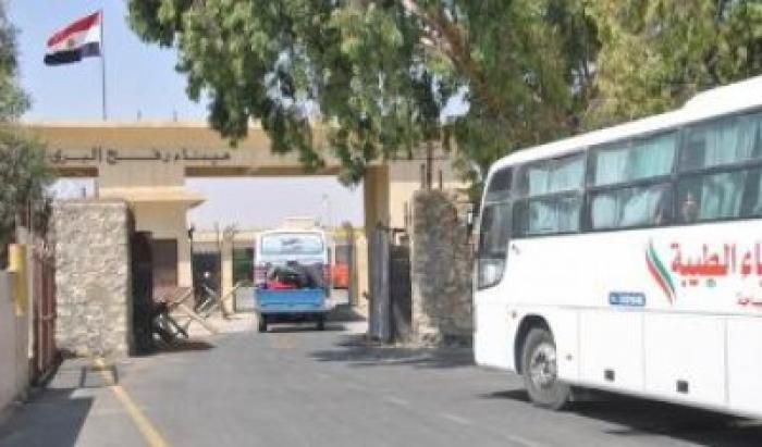 معبر رفح ودخول الحافلات