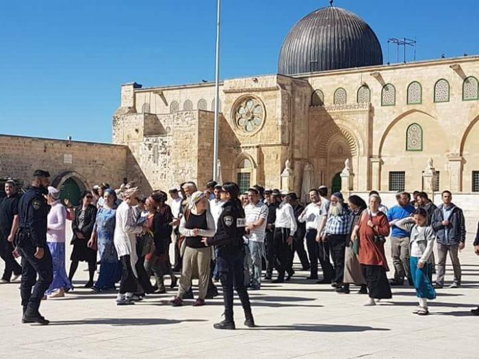 اقتحامات متجدد للمسجد الأقصى تحت حماية مشددة