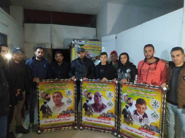 بالصور : كتائب الأقصى لواء العامودي تزور عوائل شهداء العدوان الأخير على غزة