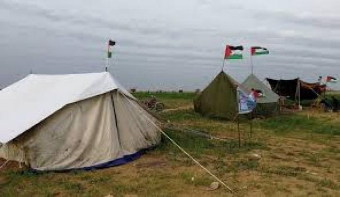 استعدادات الفلسطينيين بغزة لمسيرة العودة الكبرى