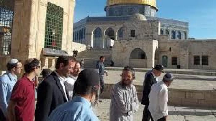 مستوطنون صهاينة يقتحمون المسجد الأقصى