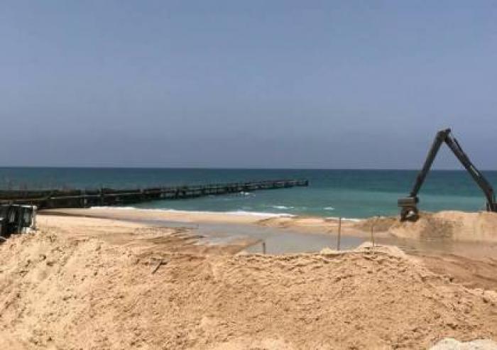  الكشف عن تفاصيل بناء الجدار البحري على حدود غزة