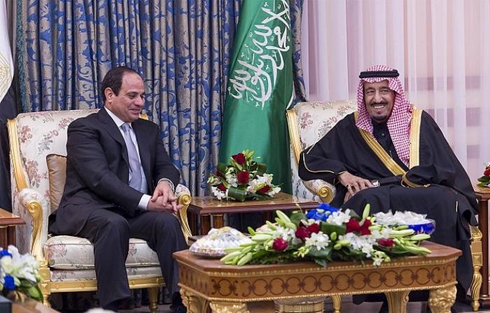 الملك السعودي والرئيس المصري