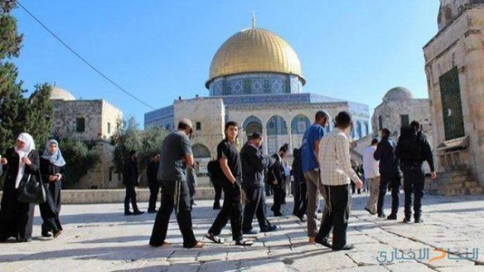 45 مستوطنًا يقتحمون الأقصى بحراسة مشددة