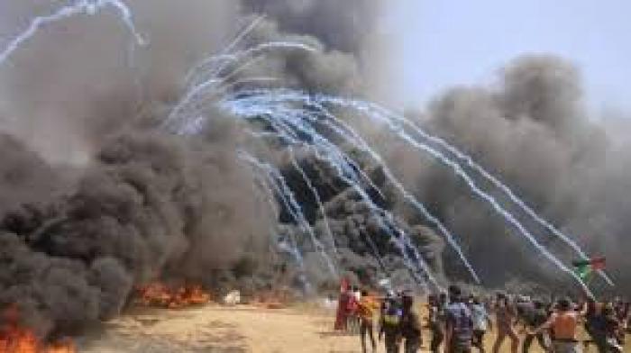 الاحتلال استخدم غازا مجهولا بحق المواطنين شرق البريج