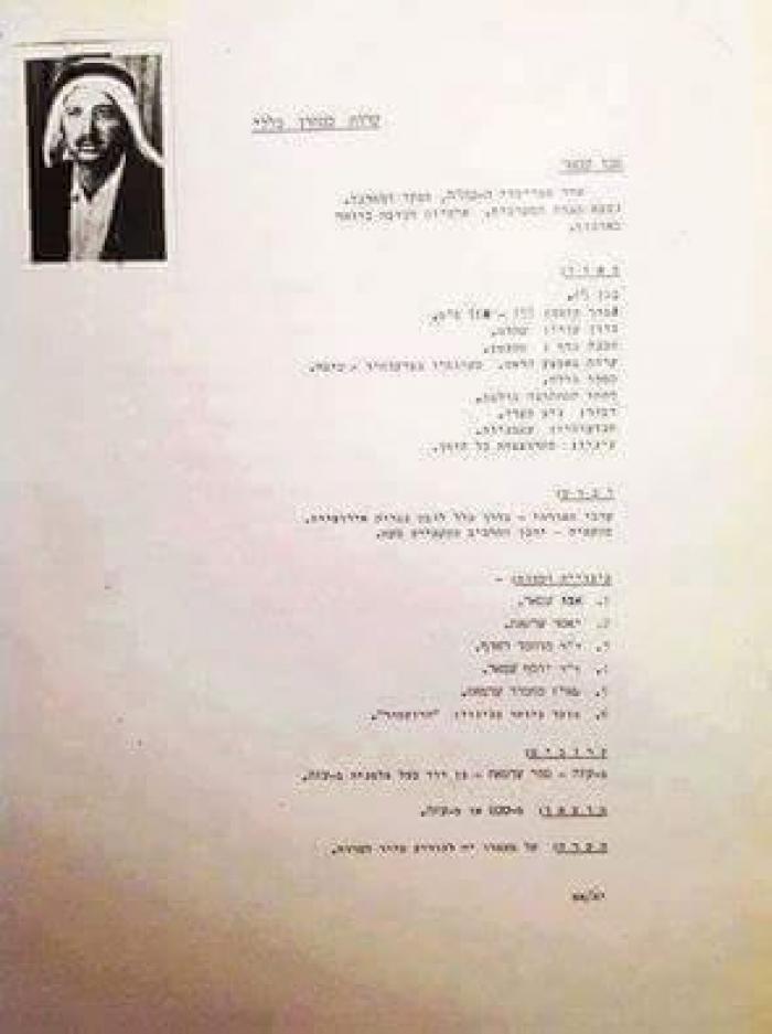 وثيقة مسربة: الشهيد ياسر عرفات مطلوب للإحتلال من عام 1967