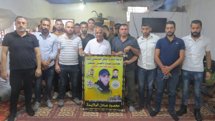 كتائب الاقصي لواء العامودي في بيت / الشهيد محمود عادل الولايدة