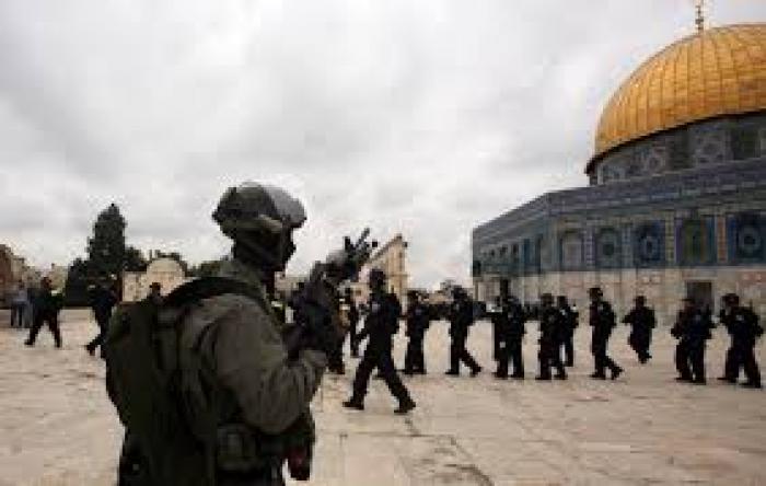 ضباط مخابرات ومستوطنون يقتحمون المسجد الأقصى  
