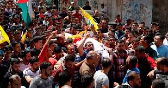 جماهير جنين تودع الشهيدين صلاح وسلامة