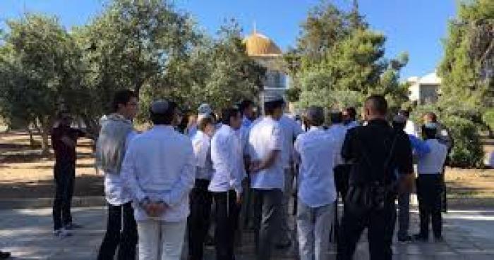 عشرات المستوطنين وعناصر المخابرات الصهيونية يقتحمون الأقصى
