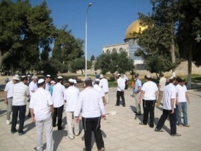 مستوطنون يجددون اقتحامهم للمسجد الأقصى