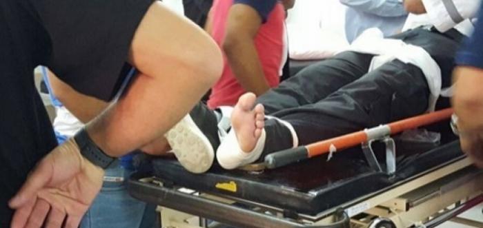 إصابة احد حراس الأقصى دهسا بسيارة شرطة صهيونية