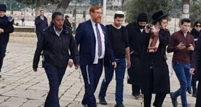 المتطرف غليك يقود اقتحاماً جديداً إلى المسجد الاقصى